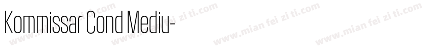Kommissar Cond Mediu字体转换